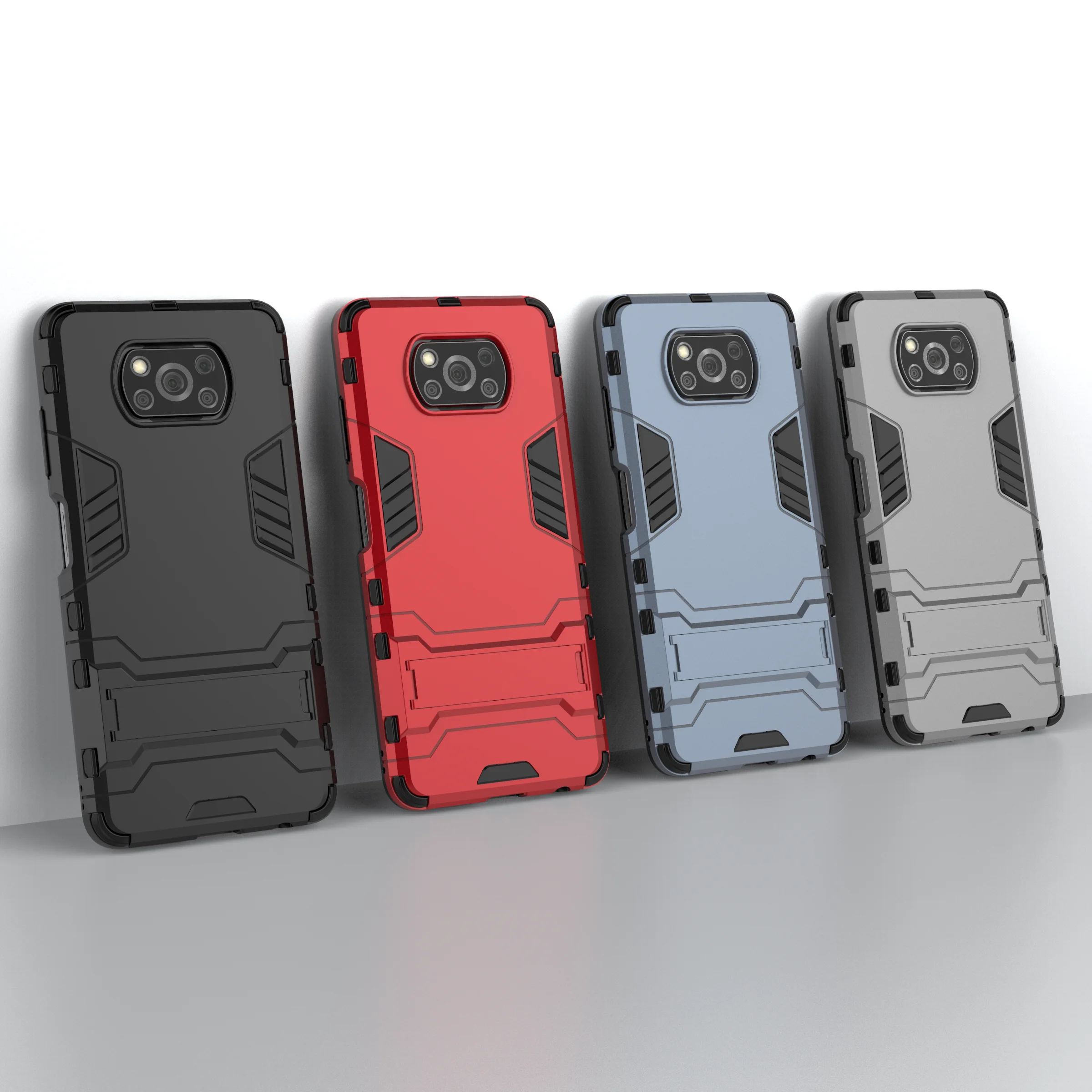 Kickstand чехол для Xiaomi poco x3 NFC Mi 9 10 CC9 Note Pro Lite Redmi 9s 8 8T 7 K20 K30 Max противоударный защитный