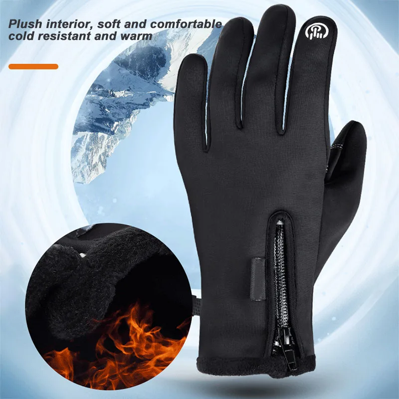 

Winter Gloves Unisex Premium Anti-slip Thickening Touchscreen Keep Warm Gloves For Men Women B2Cshop