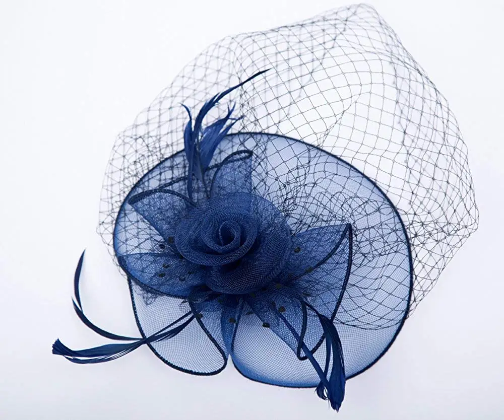 Fascinators Hats 50s Hat Pillbox Cocktail Tea Party Headwear with Veil for Girls and Women | Dancing