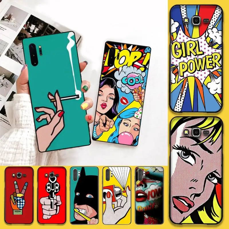 HPCHCJHM Забавный чехол для телефона с изображением поп арта Лихтенштейна Samsung Note 7 8 9