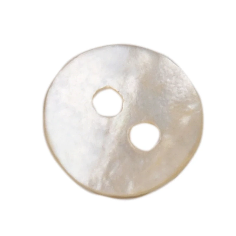 

100 x 8 mm Pearl Buttons Mother of Pearl Shell Round Heads