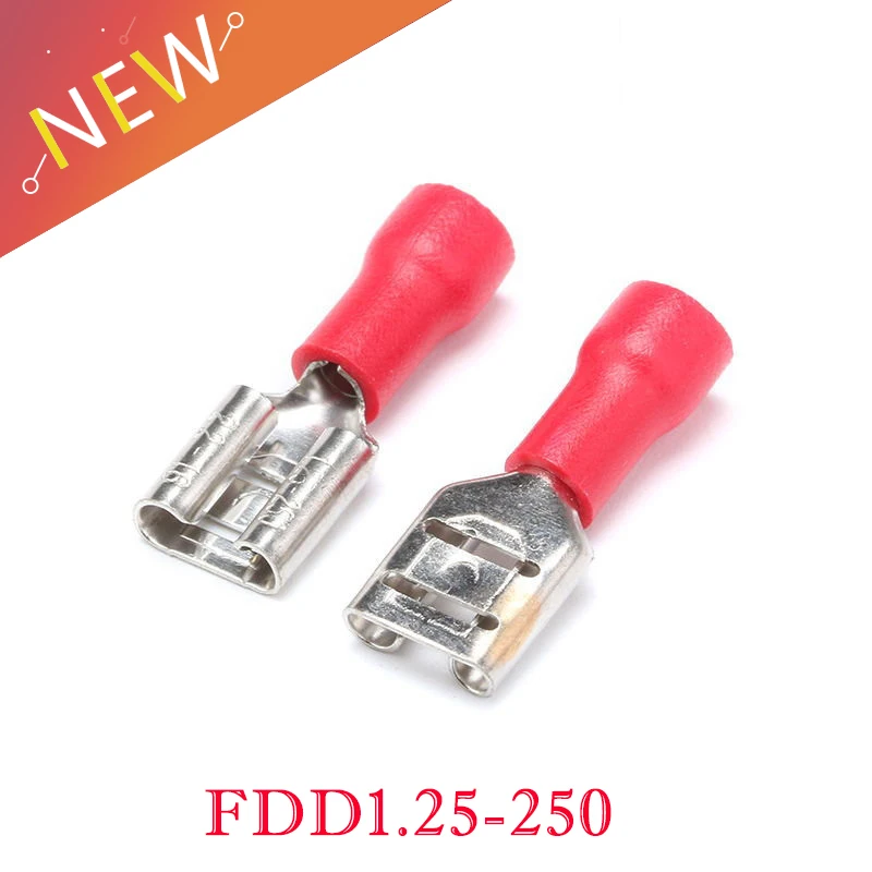 fdd125-250-insulating-female-insulated-electrical-crimp-terminal-connectors-cable-wire-connector-100pcs-pack-fdd1-250-fdd