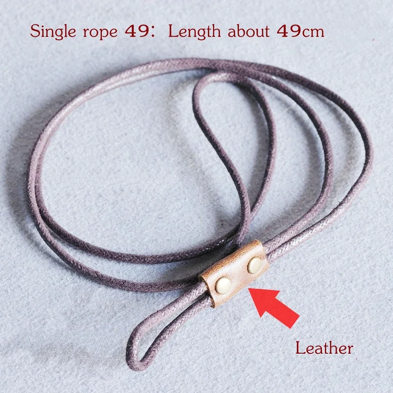 Wholesale Key Holder keychain Rope Retro Leather Key Chain Neck Rope Card Pack Parts 49cm 23cm 15cm Durable Portable Cheap K19
