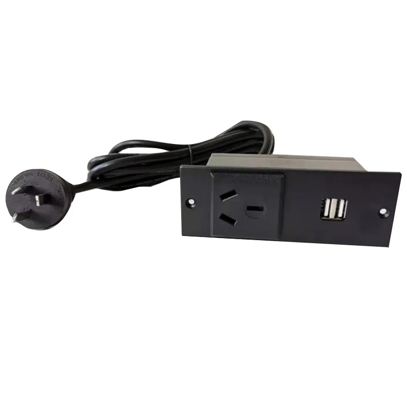 Австралийский стандарт удлинитель с 2USB портами для зарядного устройства