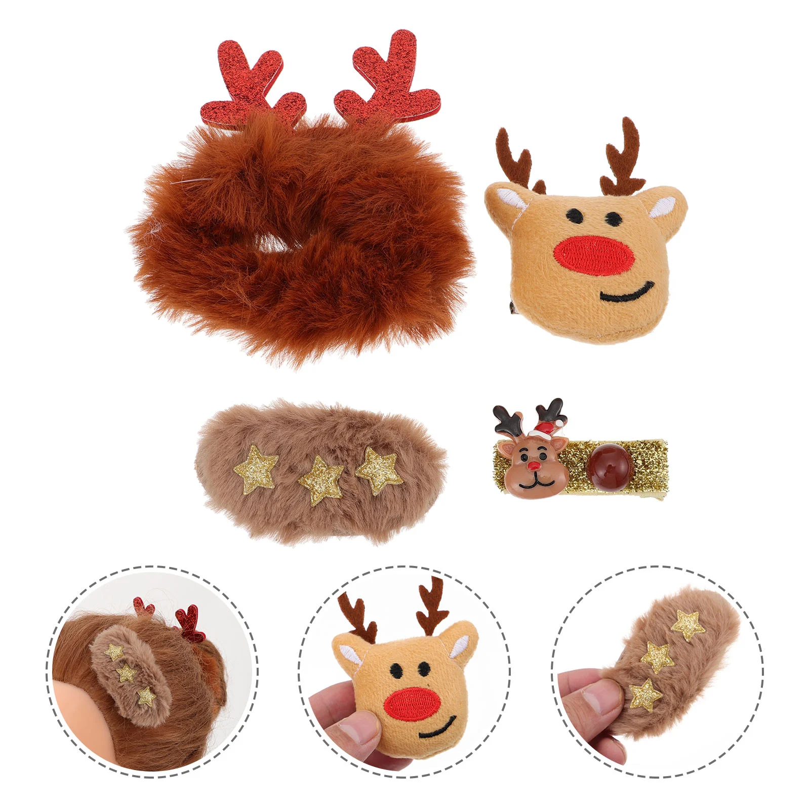 

1 Set Lovely Xmas Themed Hair Clip Girls Hair Accessories Christmas Hair Clip