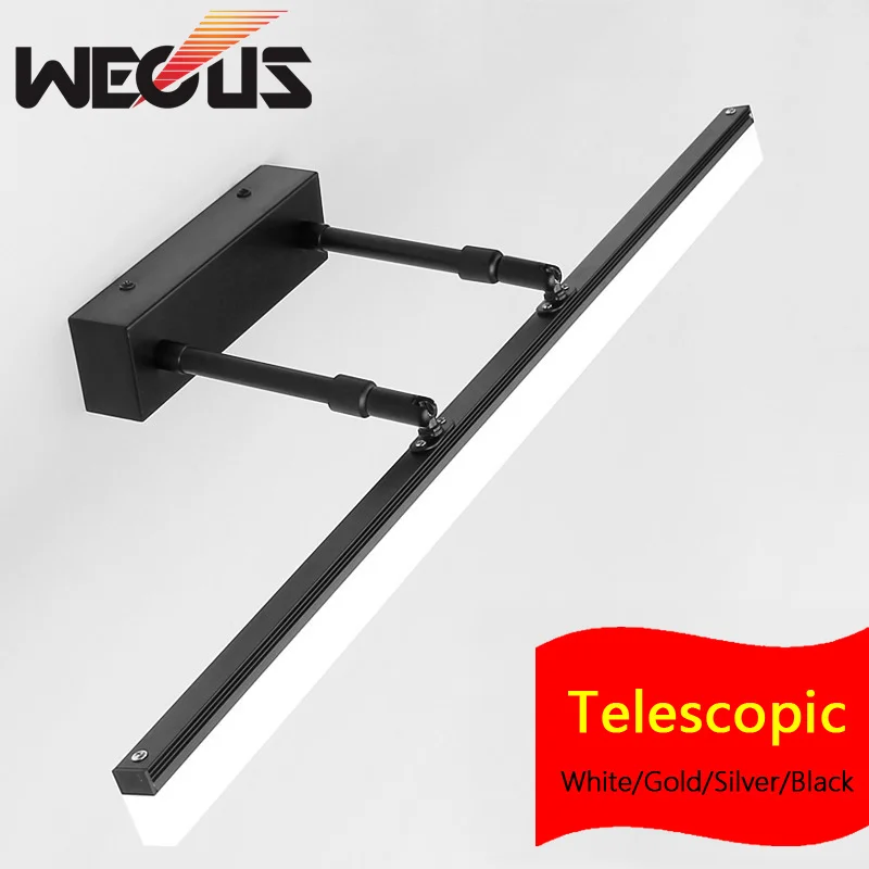 Новый Золотой/Хромированный Светодиодный зеркальный передний светильник с