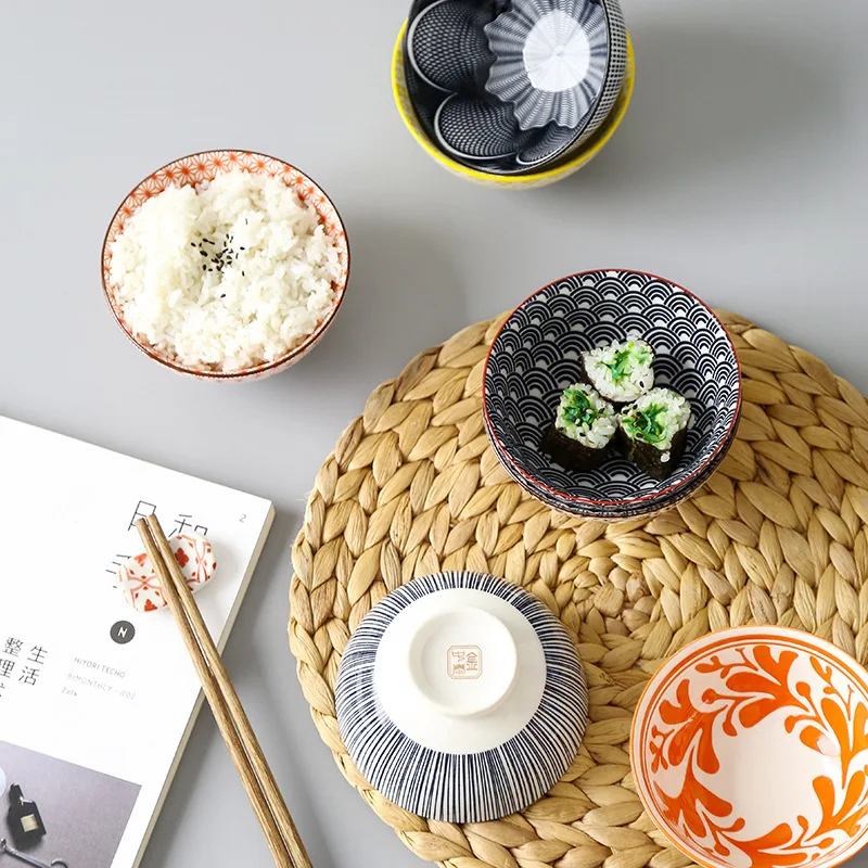 4 5 дюймов Европейская простая бытовая Лапша чаша японский Стиль рисовая миска