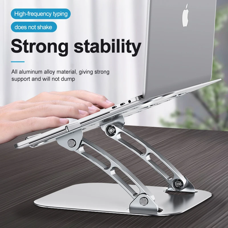 

YKZ Laptop Stand Metal Foldable Macbook Portable Support Adjustable Notebook Tablet Mobile Phone Holder PC Computers
