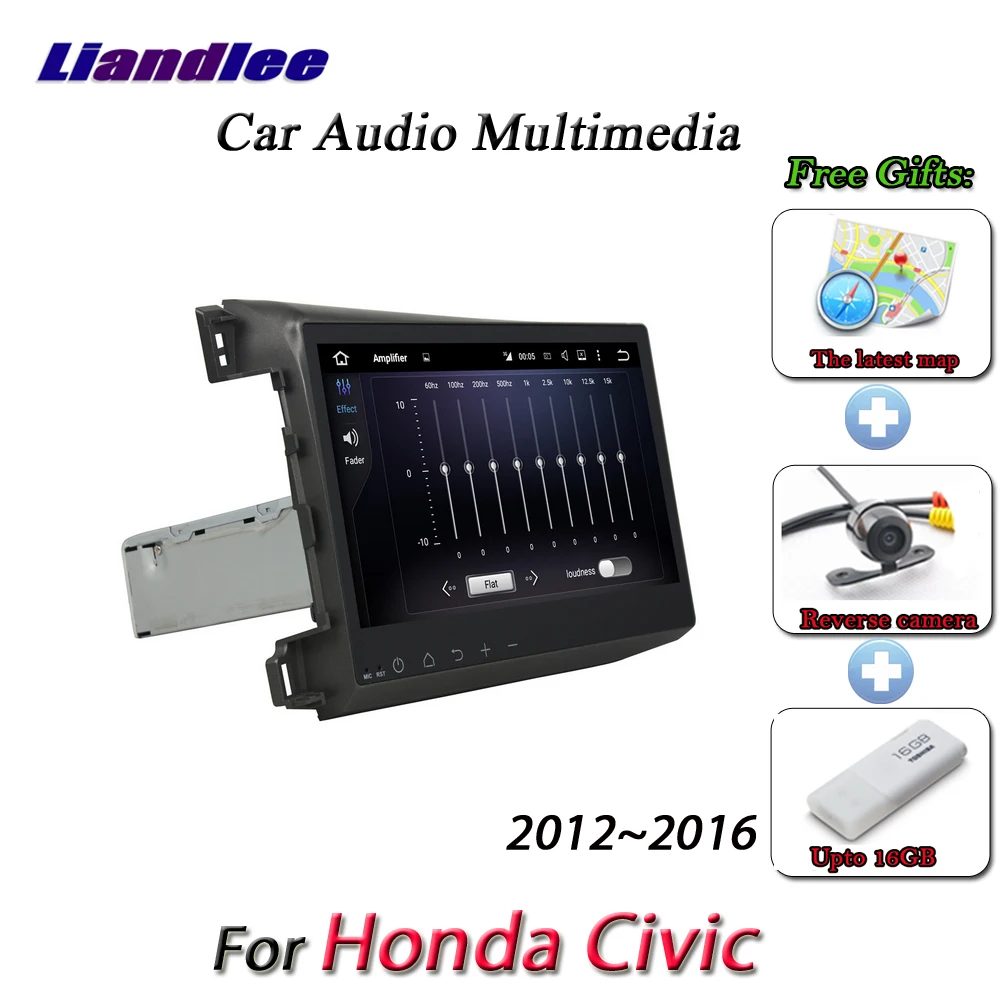 

Liandlee Car Android System For Honda Civic 2012~2016 - Radio AUX Mirror Link GPS Navi Navigation HD Stereo Multimedia No CD DVD