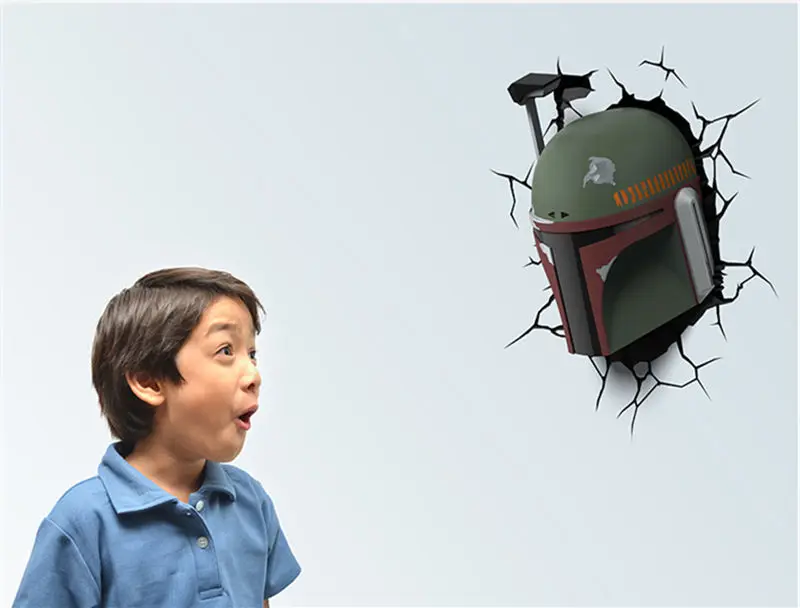 [Забавная] креативная модель 3d-фигурок в стиле войны настенная лампа уникальный