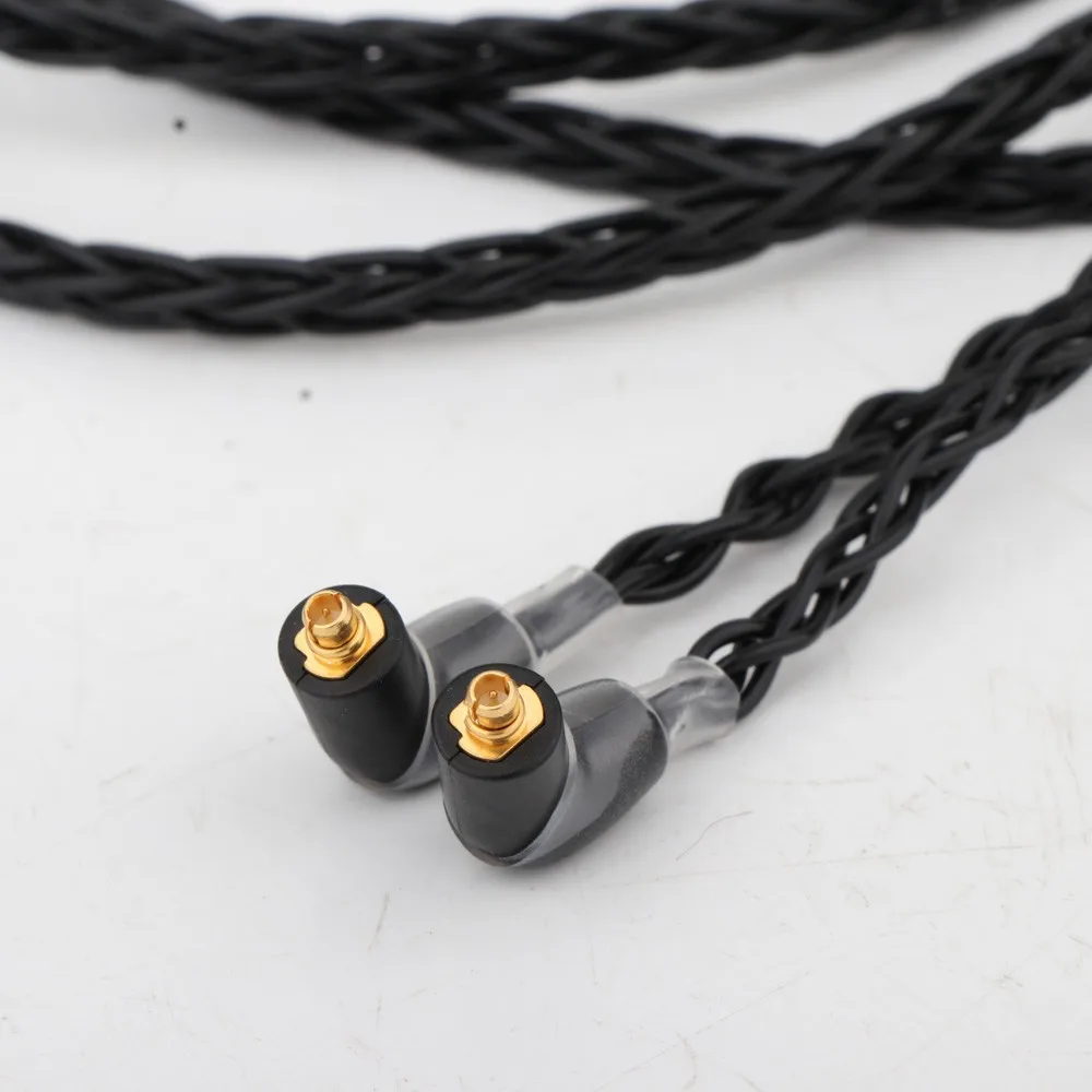 

Preffair 3.5mm Right angled stereo Plug 8 Core Silver Plated OCC Earphone Cable For Etymotic ER4 XR SR ER4SR ER4XR ER3sr er3se