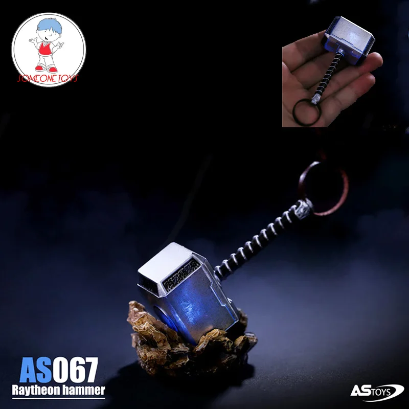 

ASTOYS AS067 1/6 Soldiers Weapon Glowing Hammer with Rock Platform model For 12 inches Action Figure Scene Decoration accessory