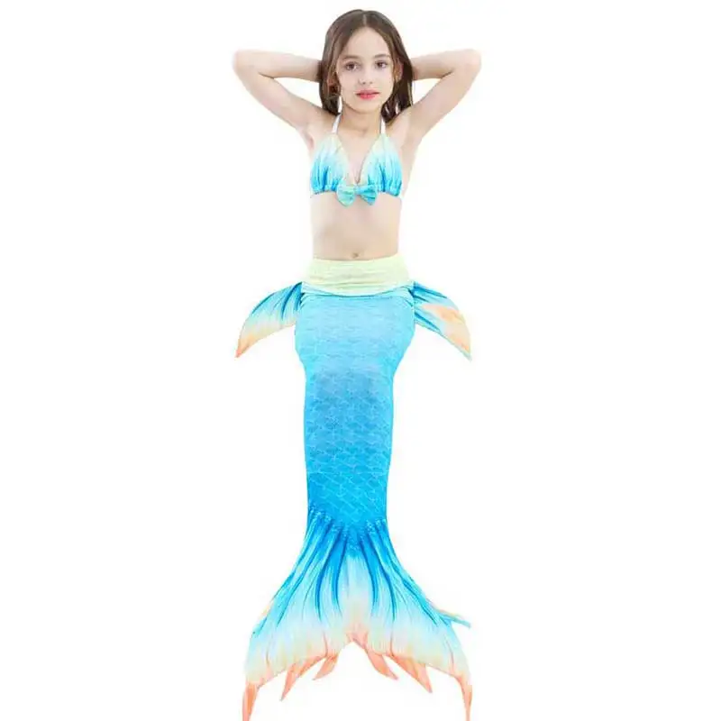 Вечерние костюмы для косплея и плавания девочек маскарадное платье Русалочки с