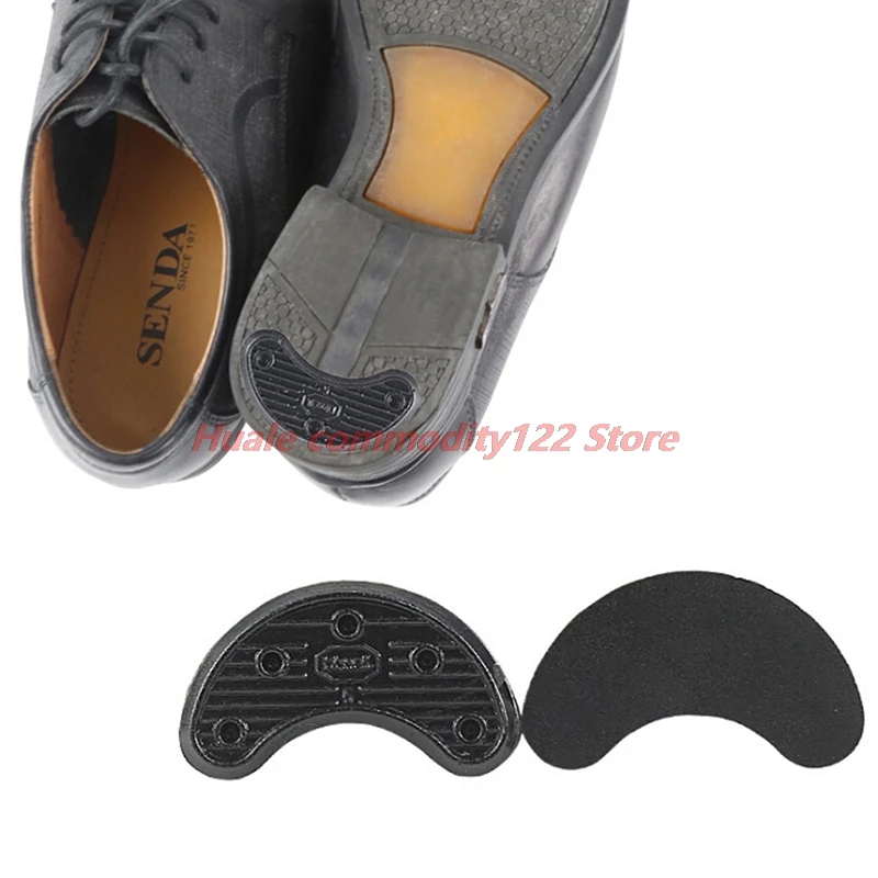 

New Shoe/Foot Care 1Pair Black Shoes Heel Sole Sticker Anti-Wear Heel Liner Non Slip Rubber Shoes Heels Guard Stickers