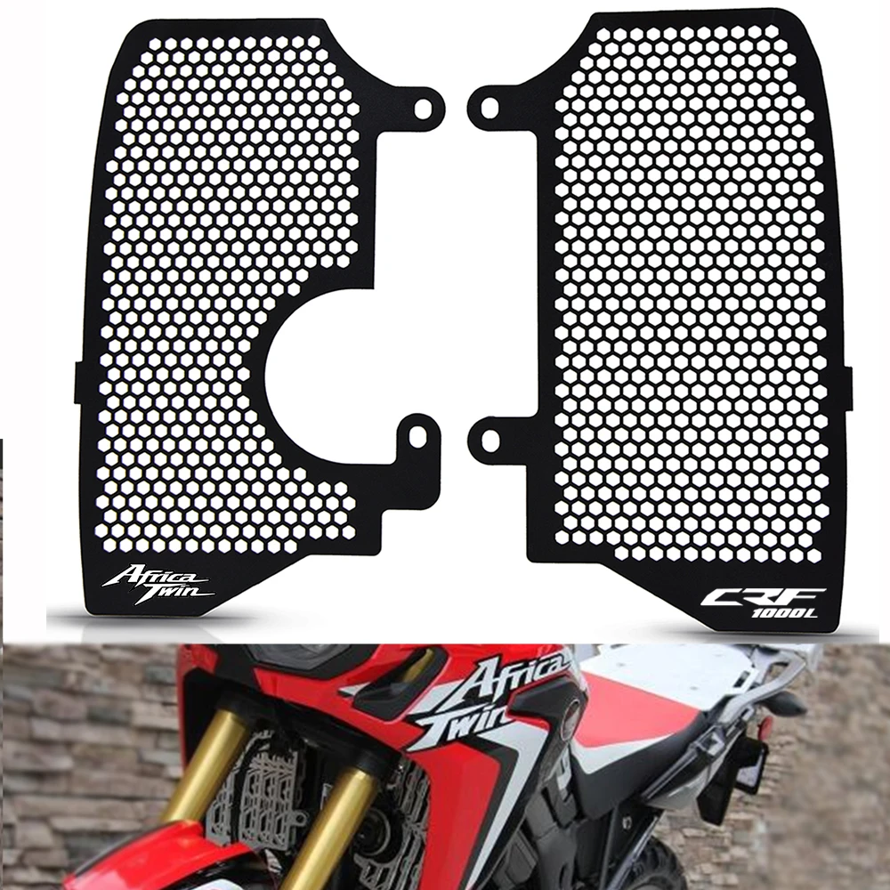 Новая Защита радиатора для мотоцикла с логотипом CNC защитная крышка Honda CRF1000L Africa
