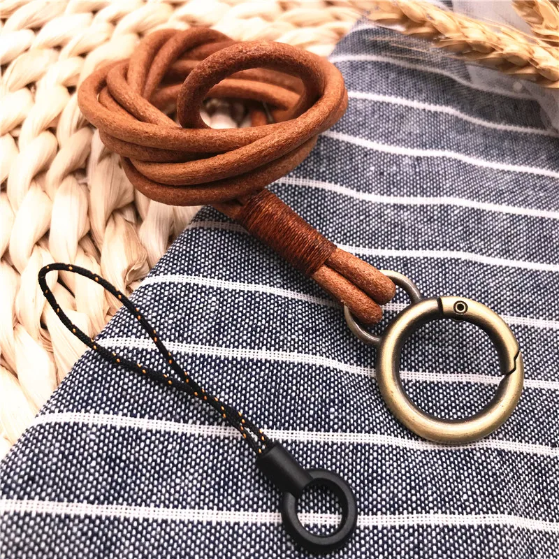 Ремешок для ключей из натуральной кожи ремешок с подвеской на шею мобильный