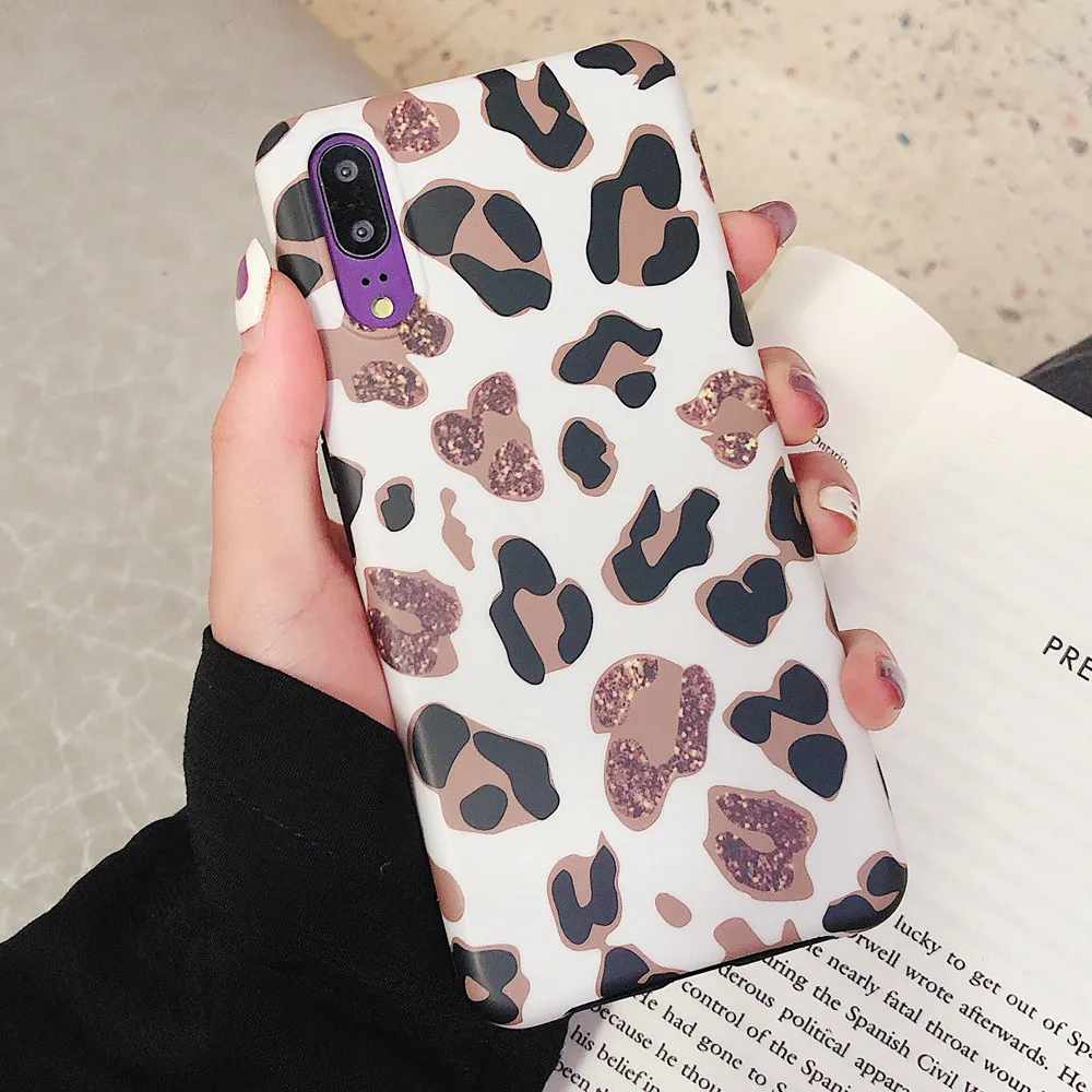 LAPOPNUT Phone Cases for HUAWEI P30 Pro Mate 20 P20 Lite Luxury Classic Matte Leopard Print Soft Rubber Gel Back Cover | Мобильные