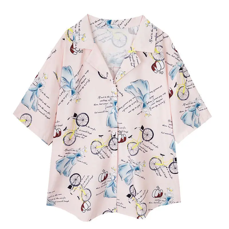 

New neutral printing tops for women blouses fashion clothes for teens undefined woman tshirts blusas largas graphic tee Ay1282