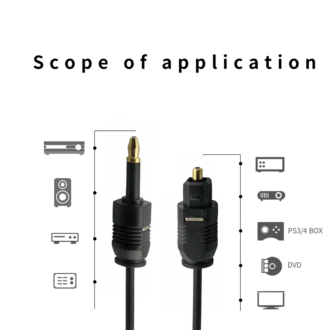 Цифровой звуковой кабель Toslink в Mini оптический SPDIF 3 5 мм аудио адаптер для