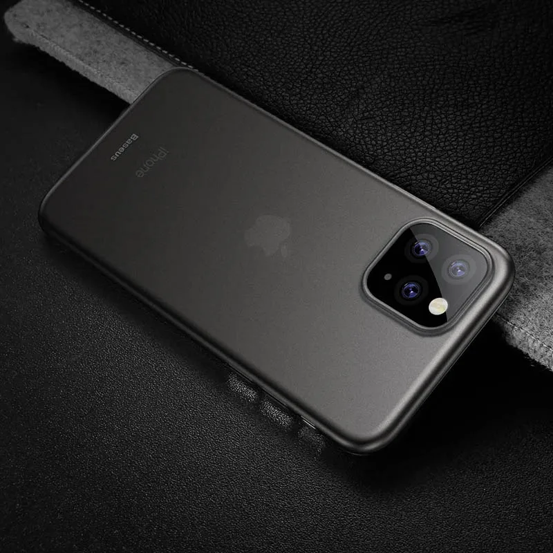 Baseus Luxury Phone Case For iPhone 11 Pro Max Xs Xr X 11Pro Back Cover 0.4mm Ultra Thin Silm PP Coque Fundas iPhone11 | Мобильные