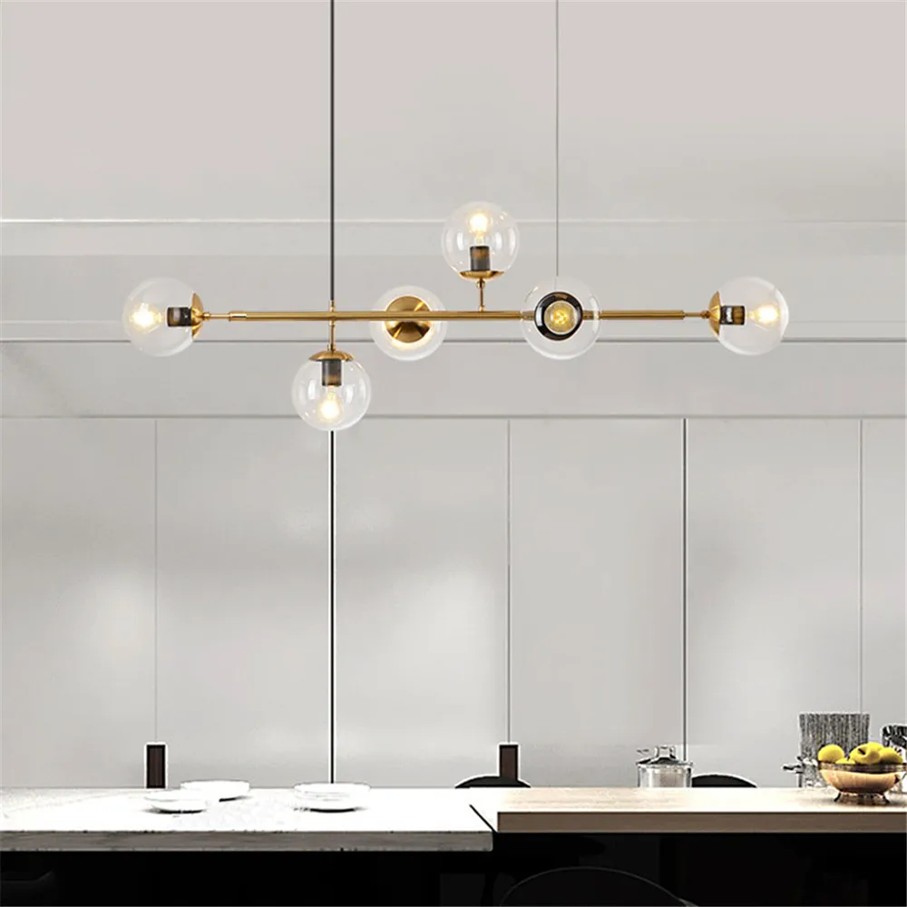 

Indoor LED Geometric Magic Bean Chandelier Interior Decoration Home Lighting Creative Living Room Bedroom Lamp / AC 220V