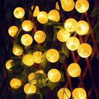 solar 102030 led lantern christmas string lights waterproof fairy garden lights garlands patio street wedding party decoration