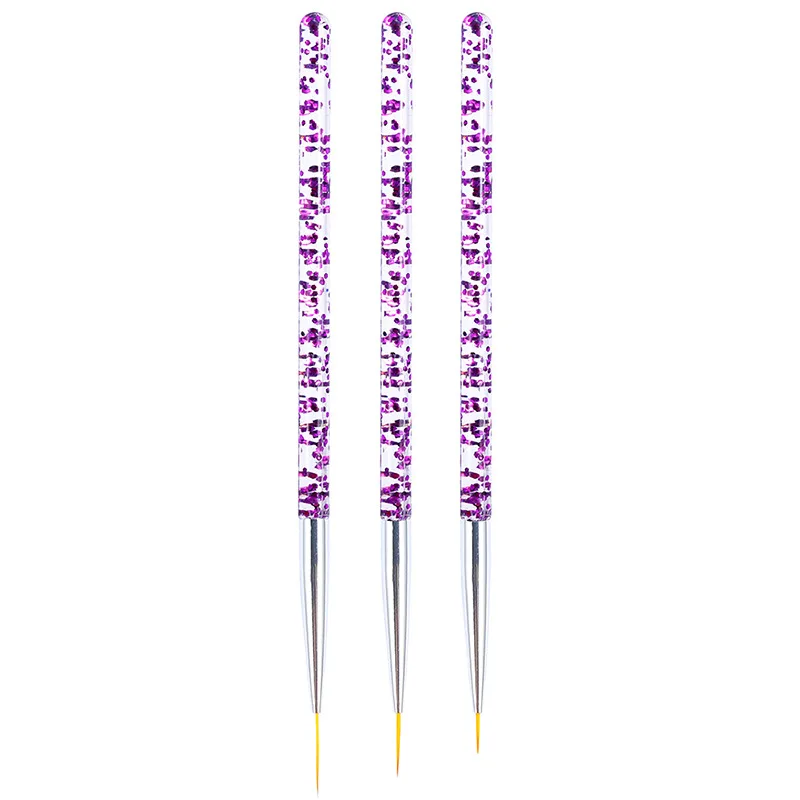 Nail Brush Set UV Gel Brush Liner Painting Pen Acrylic Drawing Brush for Nails Gradient Rhinestone Handle Manicure Nail Art Tool - Цвет: S04402