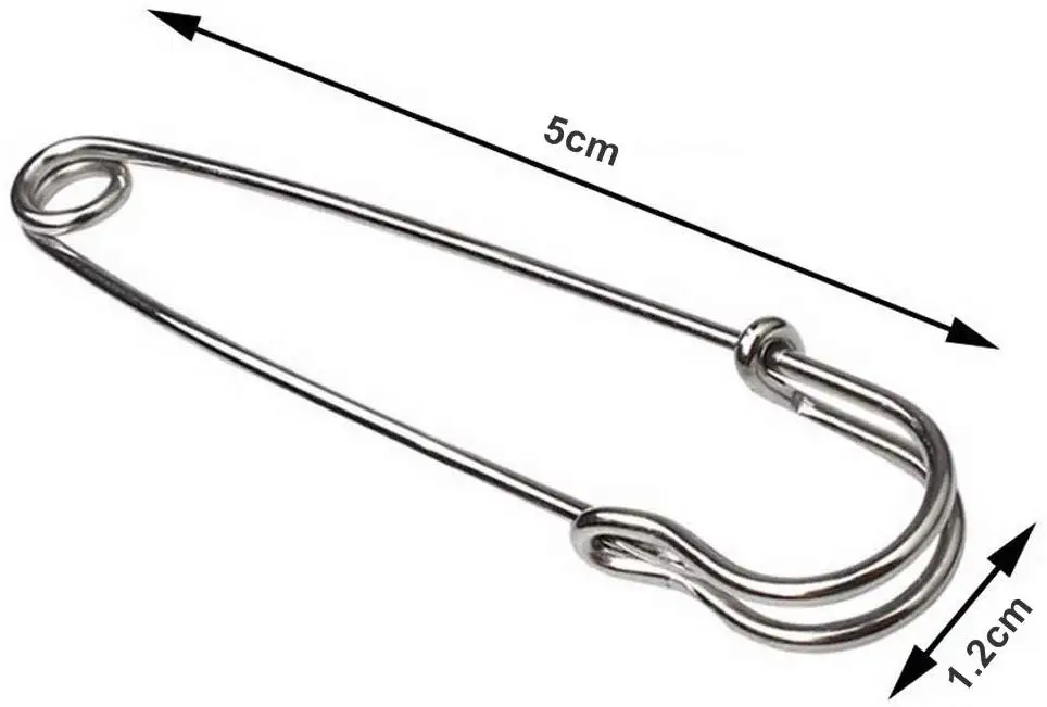 10 шт. безопасные булавки прочные металлические сверхпрочные защитные для