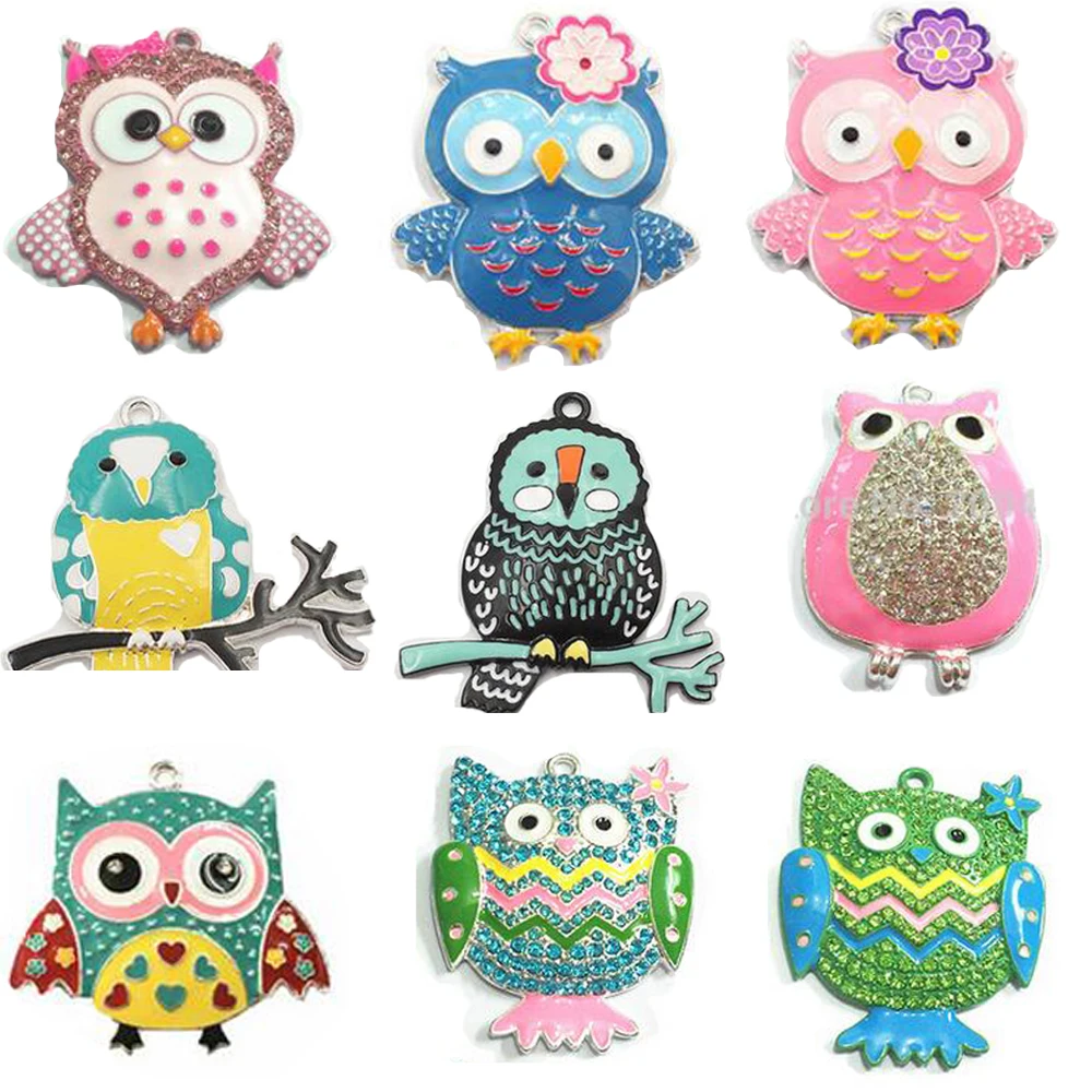 (Выберите Стиль в первую очередь) Каждый 10 шт./пакет эмаль/Стразы Красочные