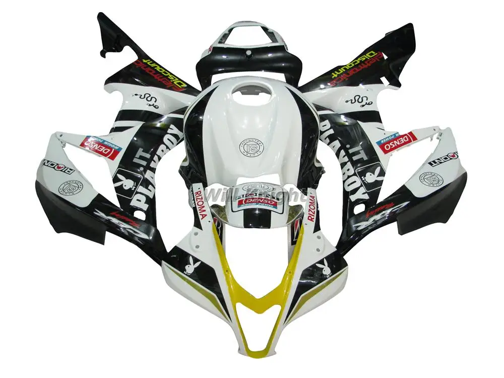 

Бело-черный комплект обтекателей для кузова для Honda CBR600 F5 2007 2008