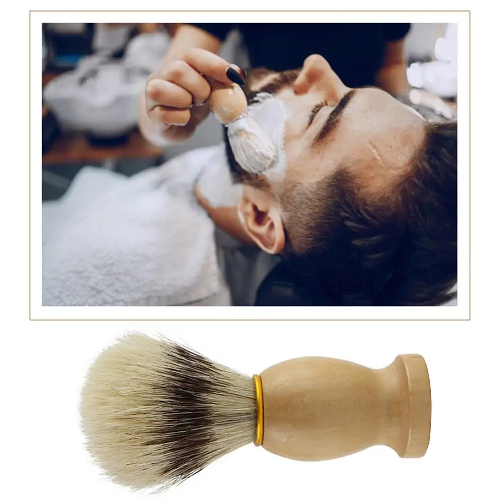 

Men Shaving Brush Wet Shave Using Shave Brush Barber Tool Lightweight and Portable Soft Comfortable For Family and Travel Use