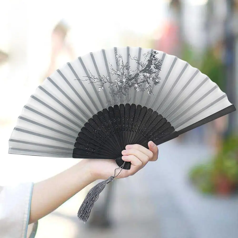 

Summer Vintage Bamboo Folding Hand Held Flower Fan Chinese Dance Party Pocket Gifts Wedding Colorful Dropshipping
