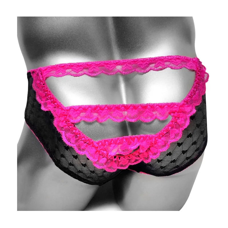 Новинка соблазнительное нижнее белье трусики с открытыми ягодицами кружевное