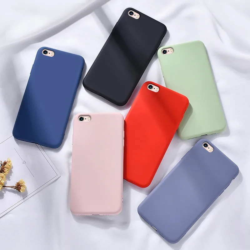 liquid silicone soft case for iphone se 2020 se 2 se2 se2020 iphonese matte slim tpu phone cover for iphone se 2020 case coque free global shipping