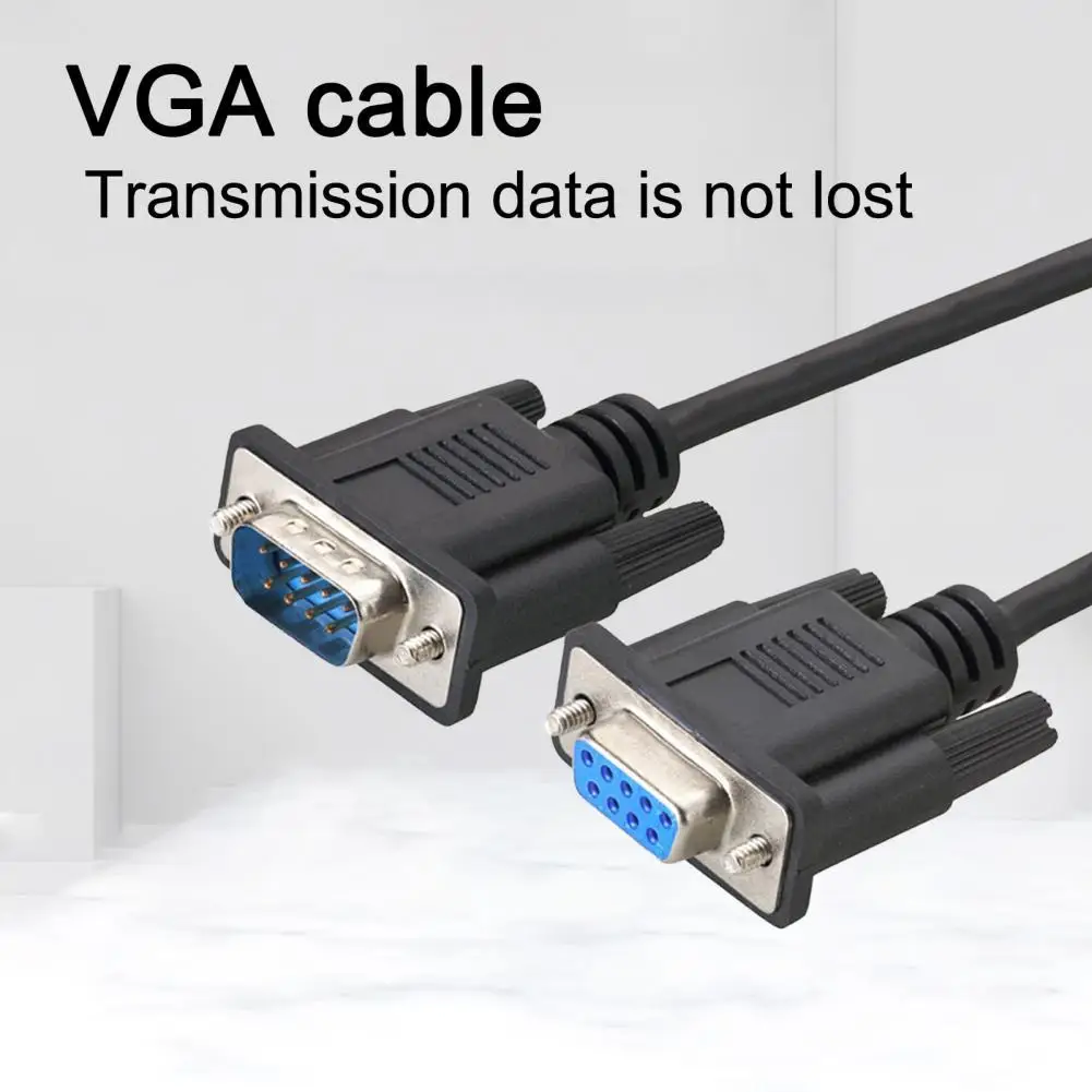 

Удлинительный кабель VGA практичный HD-совместимый 150/300 см 9-контактный переходник «штырь-гнездо» для аксессуаров для ПК