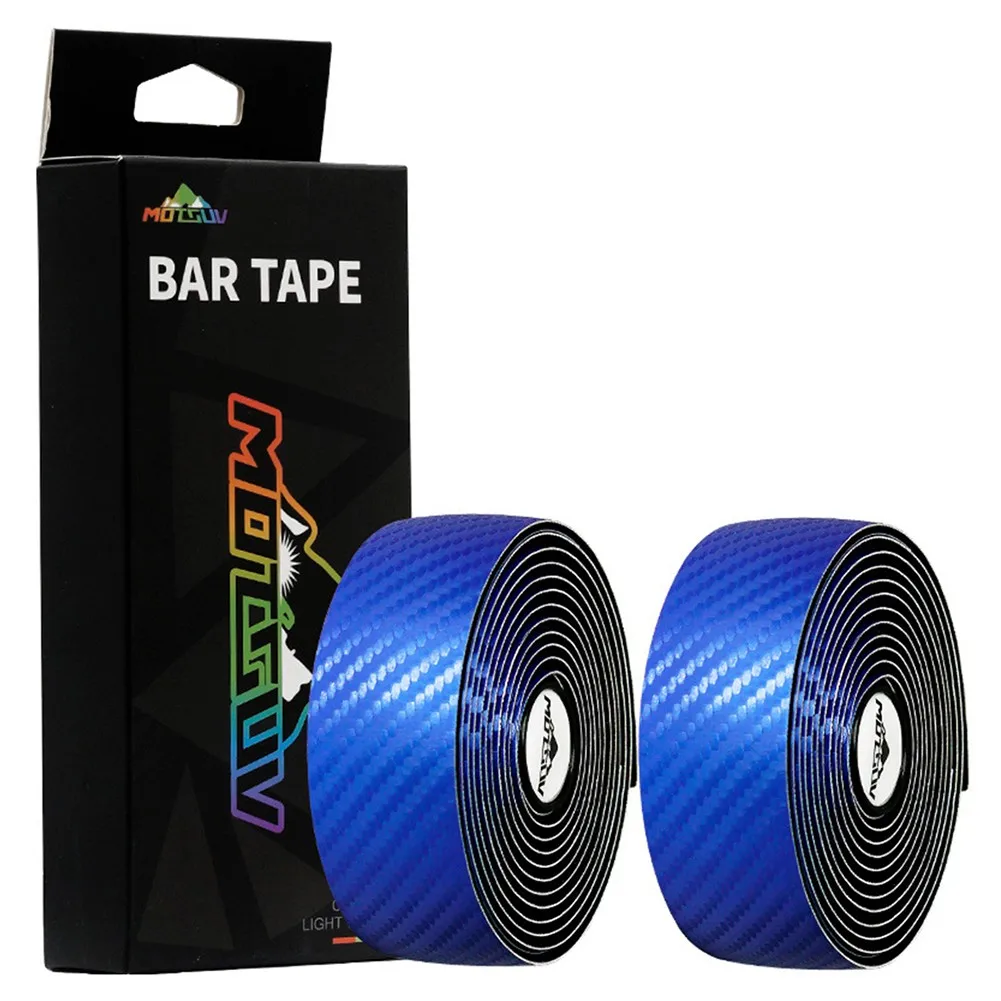 

2 Roll MOTSUV Road Bike Handlebar Straps For Carbon Pattern Strap Non-slip Grip Wrap Improve The Safety On The Road