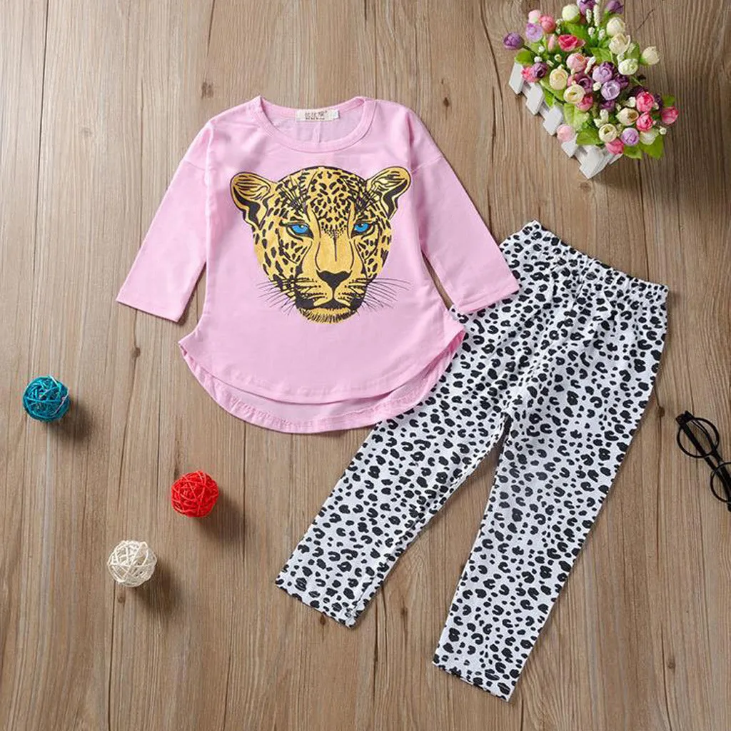 Одежда для девочек пуловер с длинными рукавами топы детская одежда брюки