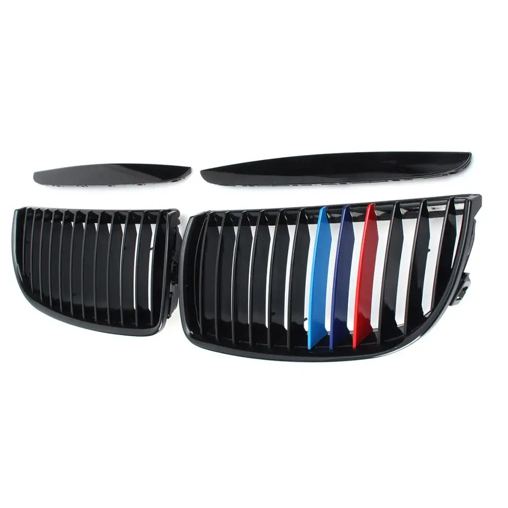 Полные комплекты M Цвета черный глянец передная решетка для BMW E90 E91 2004 2005 2006 2007 2008