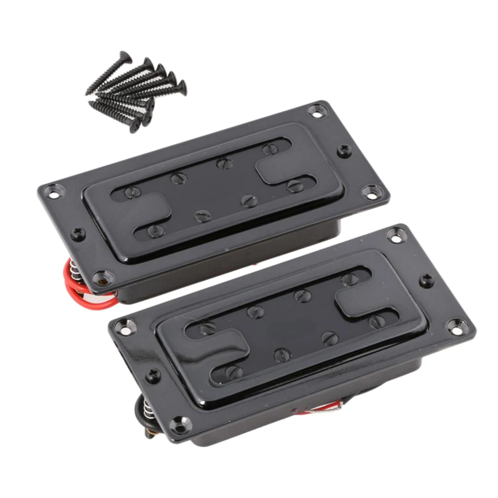 4 струны бас гитара Пикап электрический Humbucker с винтами комплект | Спорт и