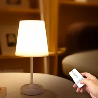 moonlux simple wireless led table lamp usb charging bedside night light with remote controller