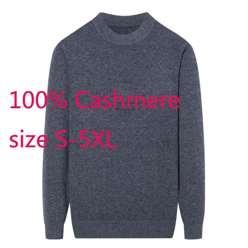 

Новое поступление, высококачественный осенне-зимний кашемировый свитер 100% года, мужской утепленный пуловер с круглым вырезом, компьютерна...