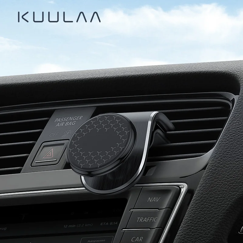 

KUULAA Magnetic Phone Holder For Phone In Car Air Vent Mount 360 Rotati Universal Mobile Phone Stand Magnet Support Cell Holder