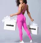 Комплект спортивный женский для занятий йогой, спортивные костюмы-комбинезоны