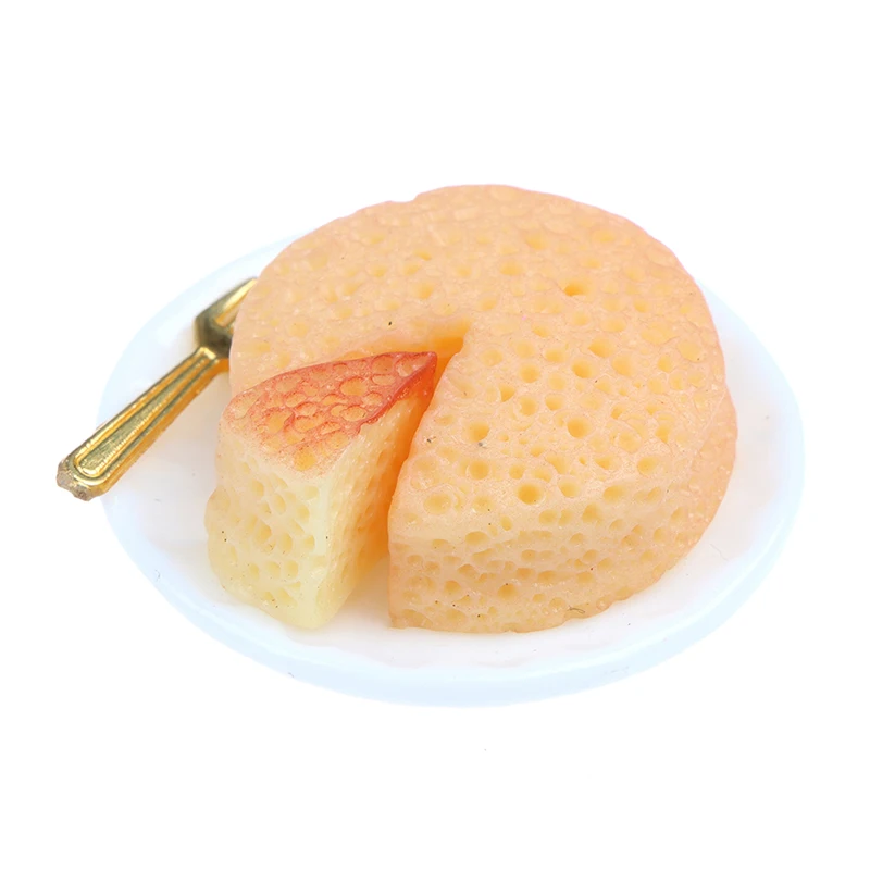 

1:12 Dollhouse Miniature Cheese Cake Model Decorative Craft Toys Accessories