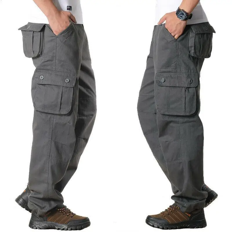 

Men's Military Army Combat Trousers Bottom Work Sport Cargo Pants Multi Pockets