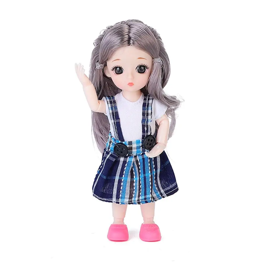 Новая BJD кукла мохеровая с париком 3D глаза одеждой наряд обувь парик волосы