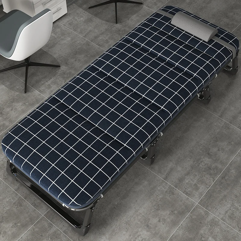 저렴한 접이식 침대 싱글 침대 낮잠 낮잠 침대 에스코트 휴대용 다기능 행진 침대 사무실 라운지 의자