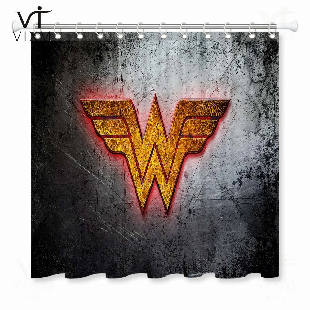 Vixm домашний фильм занавеска для душа s Wonder Woman Водонепроницаемая занавеска для ванной Экологичная полиэфирная занавеска для ванной - Цвет: 73615