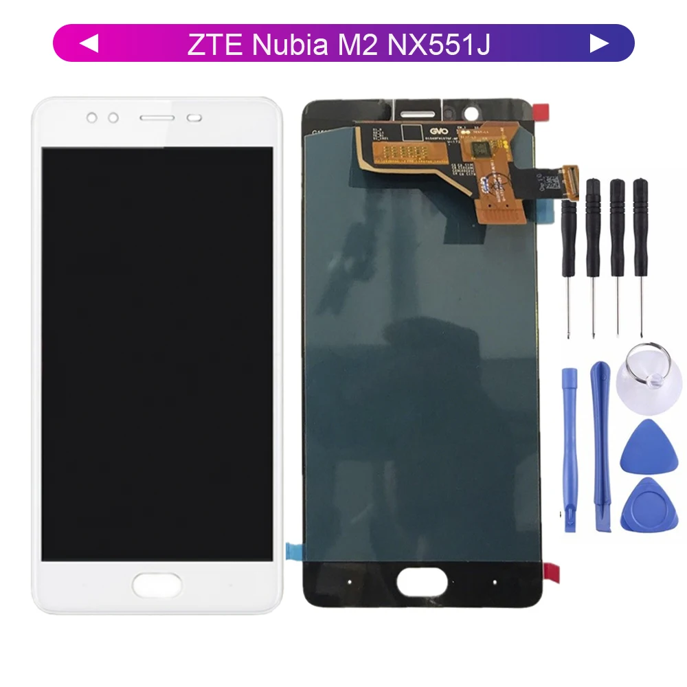 5 дюйма для ZTE Nubia M2 NX551J ЖК-дисплей сенсорная панель дигитайзер экран стекло сенсор