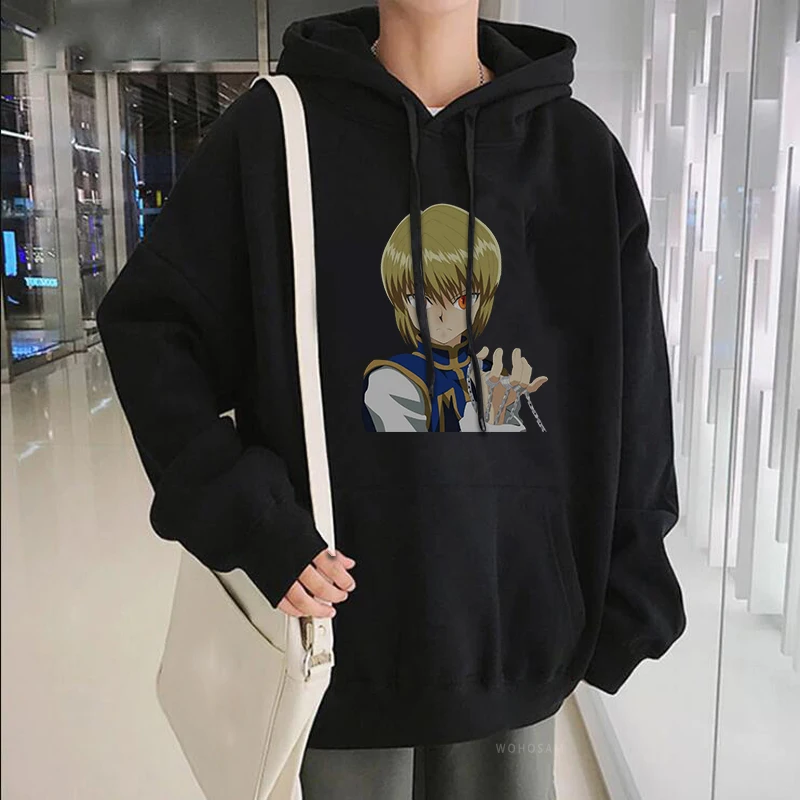 

Hunter X Hunter Kurapika Hoodies Harajuku Japan Anime Streetwear Pullovers Funny Cartoon Men/women Casual Oversized Sweatshirts
